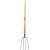 Fourche à fumier 4 dents 30x18 EM135 bois cintré INOVEX