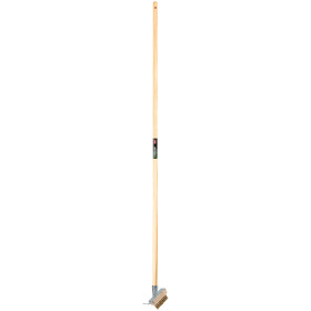 Brosse à rainure avec racloir Polet emmanché bois 1m50