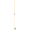 Brosse à rainure avec racloir Polet emmanché bois 1m50