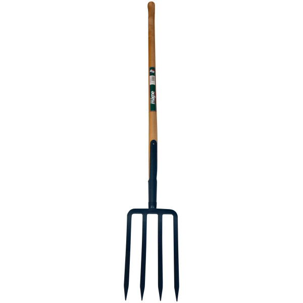Fourche à bêcher à soie 4 dents 27x20 EM100 bois FORGES DE MAGNE