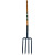 Fourche à bêcher à soie 4 dents 27x20 EM100 bois FORGES DE MAGNE