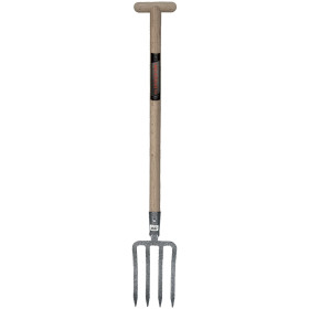 Fourche à bêcher 4 dents 27x18 EM90 béquille bois PCS