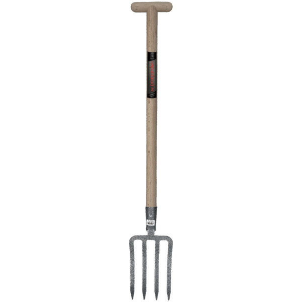 Fourche à bêcher 4 dents 27x18 EM90 béquille bois PCS
