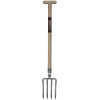 Fourche à bêcher 4 dents 27x18 EM90 béquille bois PCS
