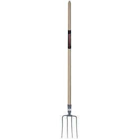 Fourche à fumier 4 dents 30x20 EM135 bois cintré PCS