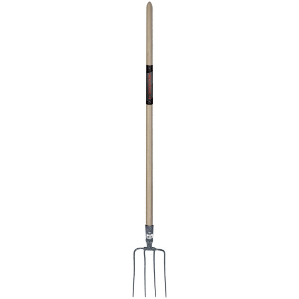 Fourche à fumier 4 dents 30x20 EM135 bois cintré PCS