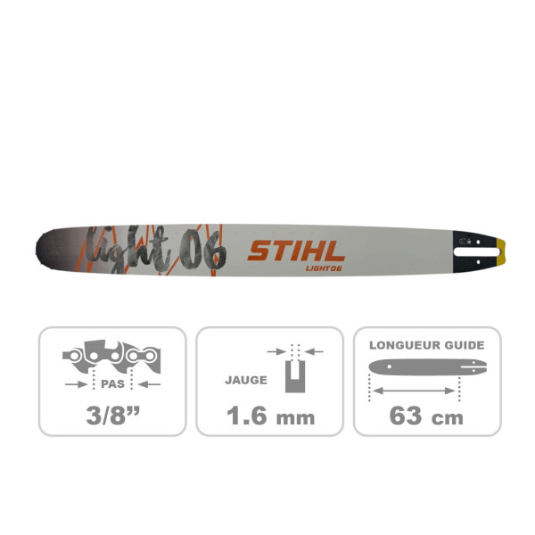 Guide Rollomatic E 3/8" - 1.6mm  63cm STIHL