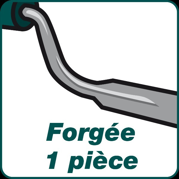 Truelle forgée à joints 10mm EM bois, équipée avec un manche bois certifié FSC 100% LEBORGNE