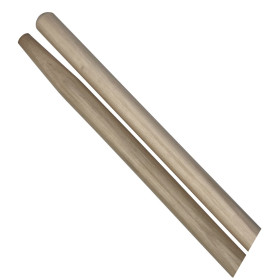 Manche bois épointé 1,50m Ø24 BD verni