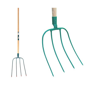 Fourche champignonniste 4 dents 40x28 EM130 bois FORGES DE MAGNE