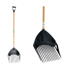 Fourche en plastique 36cm 3en1 EM107 bois