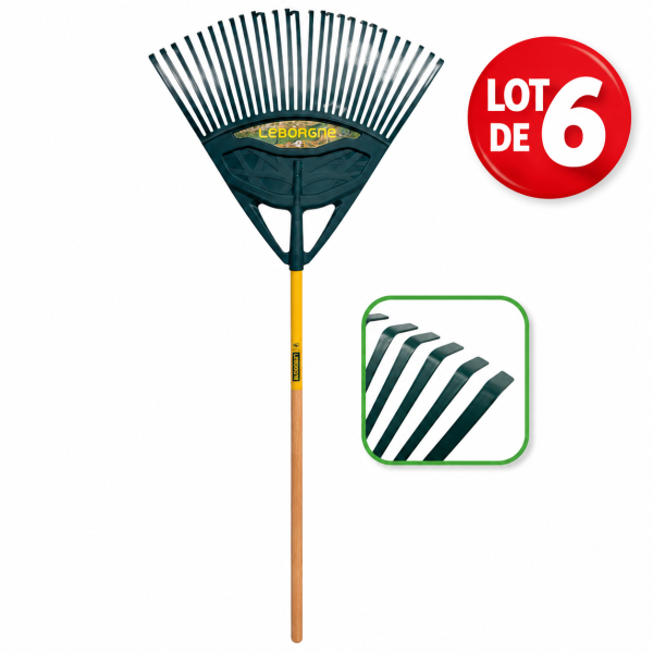 Balai à gazon XL 27 dents - 1m50 - LEBORGNE