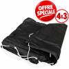 Filet benne monfil polyéthylène 4 x3  avec sandow et oeillets