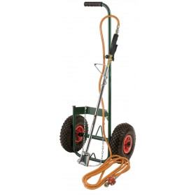 Kit desherbeur thermique avec chariot roues gonflables RIBIMEX