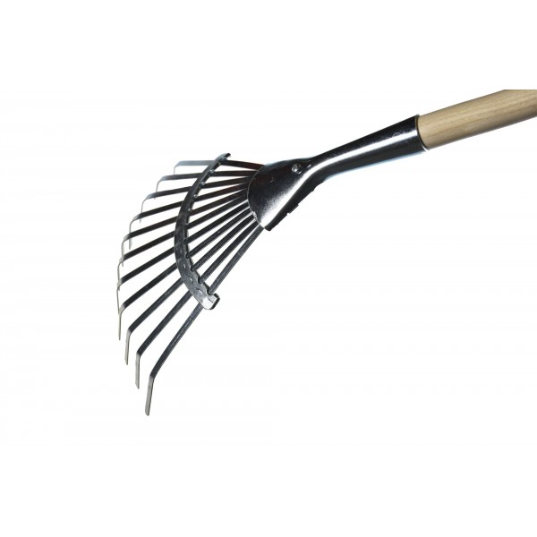 Balai à gazon léger 11 dents Em bois 1m10 POLET