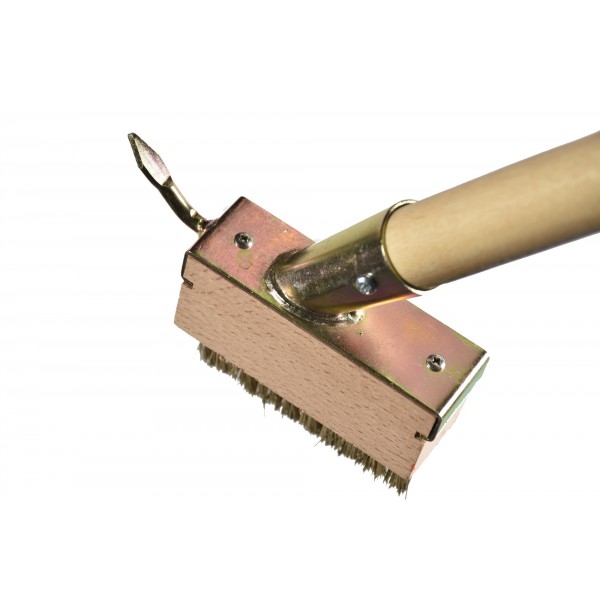 Brosse rainure + racloir Em bois 1m40 POLET