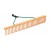Râteau à gazon PVC 32/16 dents doubles 64cm SM
