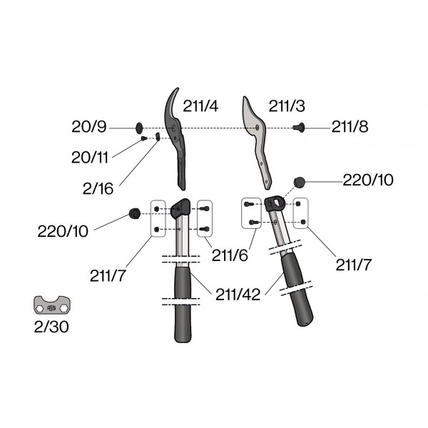 Coupe branche F211-60 Felco